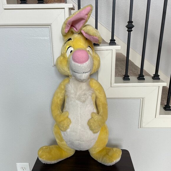 Disney Mattel Large Plush 32" Rabbit from Winnie the Pooh Stuffed Yellow Bunny - Picture 1 of 10